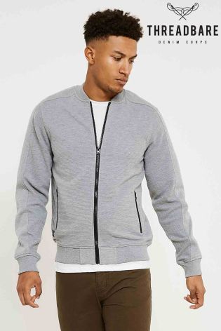 Threadbare Zip Through Bomber